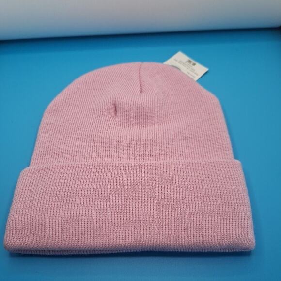 New Pink NFL Branded Tampa Bay Buccaneers Cuffed Beanie Hat Cap - Picture 3 of 4